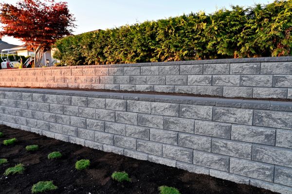 Concrete Retaining Wall Installation in Des Moines